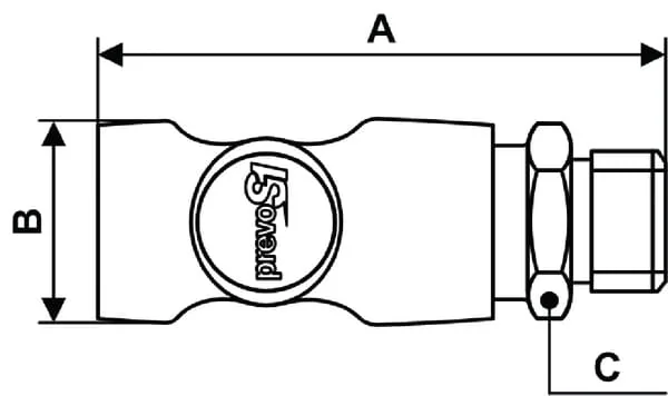Prevost - ESI071153P001 - Sicherheits-Schnellanschluss Maennlich BSP1/2