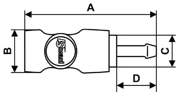 Prevost - ESI071810P001 - Sicherheits-Schnellkupplung Pfosten 10 mm