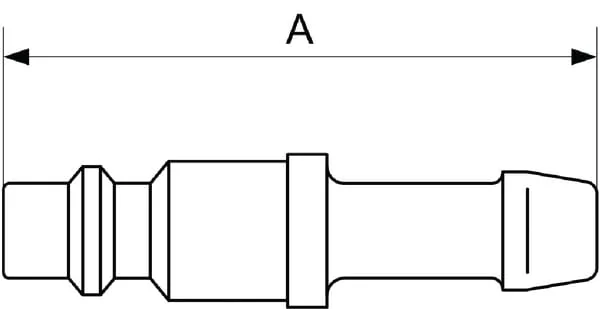 Prevost - IRP066808 - Stecknippel mit 8 mm Schlauchstutzen