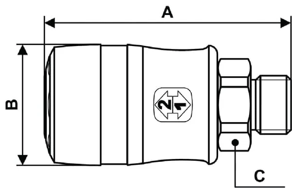 Prevost - ISG111154 - Sicherheits-Schnellkupplung Maennlich 3/4