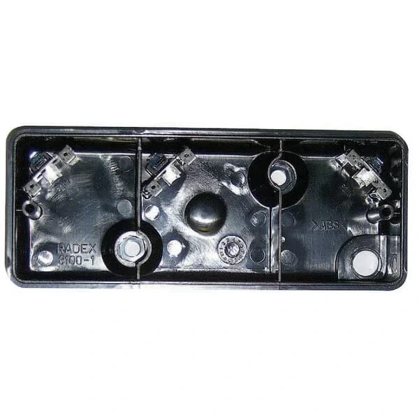 Radex - G41310 - Rueckleuchte Rechteckig, Rot/Bernstein, Verschraubt, 210x59x83mm – Hinten Rechts