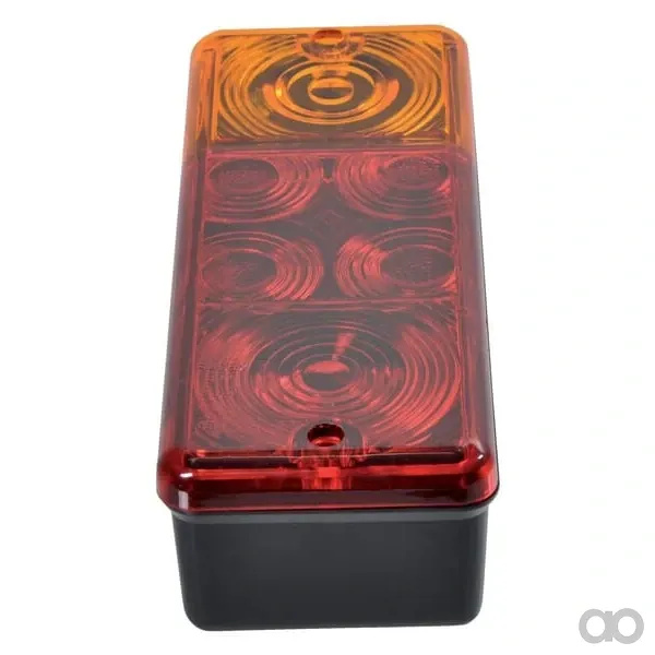 Radex - G41310 - Rueckleuchte Rechteckig, Rot/Bernstein, Verschraubt, 210x59x83mm – Hinten Rechts