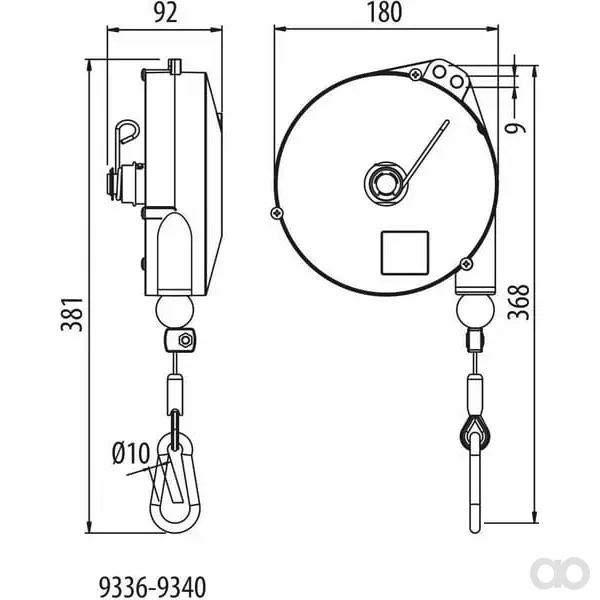 Rema - VB9340 - Federzugwaage 10-14kg 2,5m