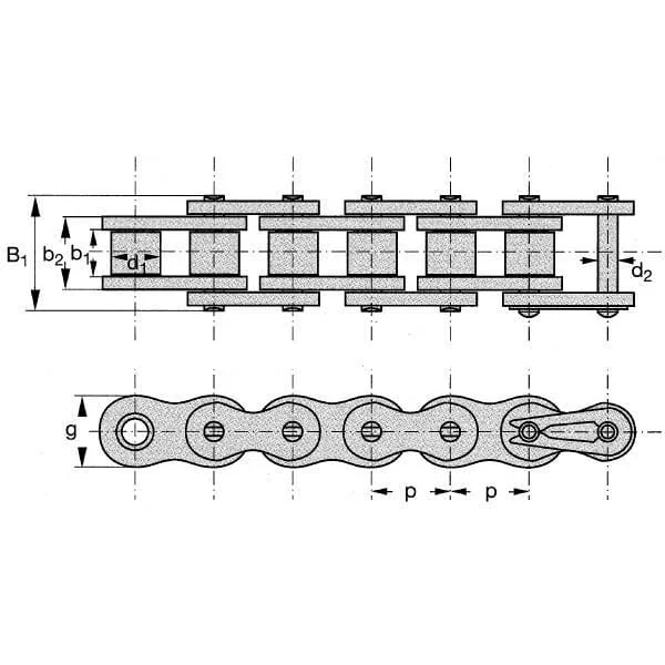 Rexnord - R25SH - Rolle Kette RE519