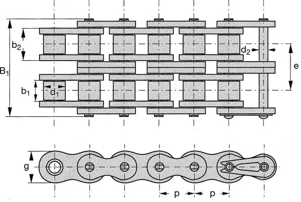 Rexplus - 10B2RP - Rollenkette 10b-2 Rexplus