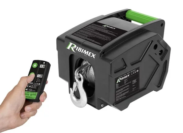 Ribitech - PE12VT1 - Auto-Seilwinde Mit Fernbedienung 12V 900/1800 kg