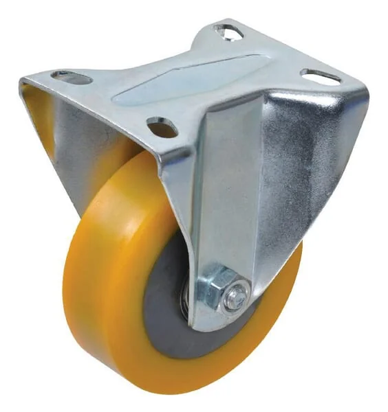 Ro Carr - WH710849100 - Festrollen Mit Polyurethan Laufflaeche Diameter 100x30mm Flanschplatte 85x100mm Belastung 200kg