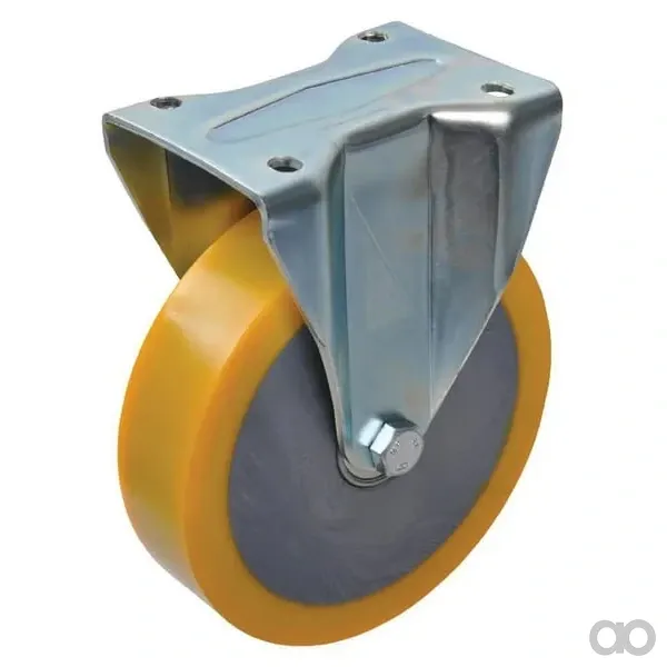 Ro Carr - WH710849200 - Festrollen Mit Polyurethan Laufflaeche Diameter 200x50mm Flanschplatte 110x145mm Belastung 850kg