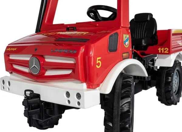 Rolly Toys - R038220 - Tretlaster, Mercedes Benz, Unimog Feuerwehr, Ab 3 Jahren, Rollyunimog