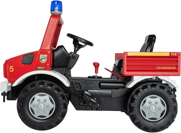 Rolly Toys - R038220 - Tretlaster, Mercedes Benz, Unimog Feuerwehr, Ab 3 Jahren, Rollyunimog