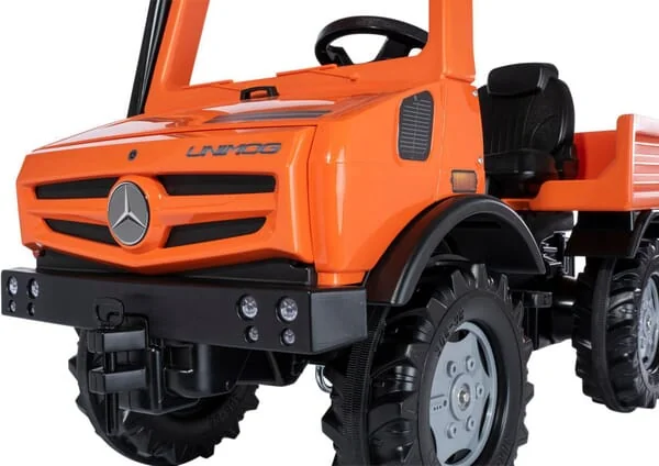 Rolly Toys - R038237 - Pedaltraktor, Mercedes Benz, Unimog Servicefahrzeug, Orange, Ab 3 Jahren, Rollyunimog