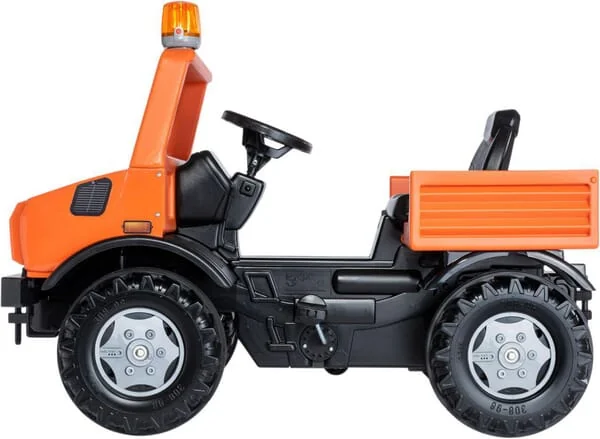 Rolly Toys - R038237 - Pedaltraktor, Mercedes Benz, Unimog Servicefahrzeug, Orange, Ab 3 Jahren, Rollyunimog