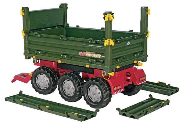 Rolly Toys - R12501 - Anhänger, Grün-Silber, Ab 3 Jahren, Rollymulti