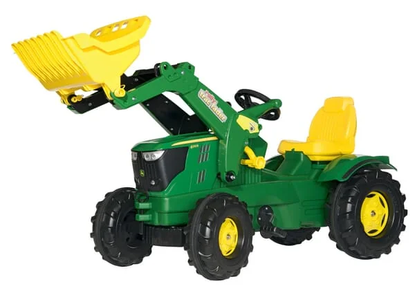 Rolly Toys - R61109 - Tretraktor Mit Frontlader John Deere 6210R Ab 3 Jahren Rollyfarmtrac