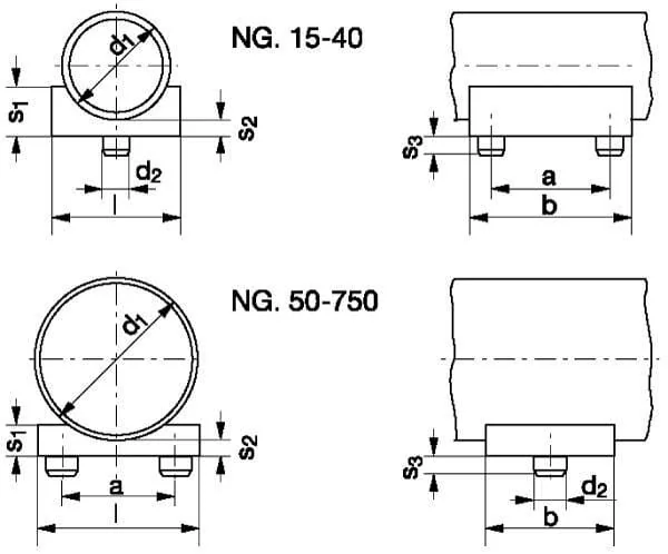 RSB - KUPL25337 - Rohrsattel 1"