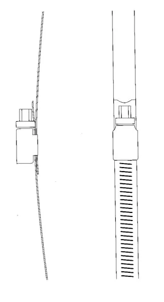 RSB - SGS150 - Klemmband 140-160mm Für Zylinder 130-150mm