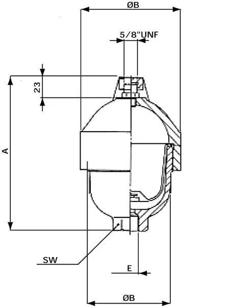 Saip - L10160 - Laternenstueck 0,1 L 60 Bar
