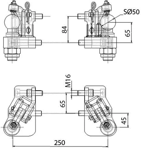 Sauermann - HS4700L - Lenkzwang Stangen