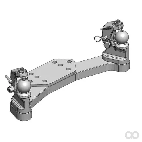 Scharmüller - 00522000A02 - Zwangslenkung K50® R/L mit Niederhalter für 40-45 mm