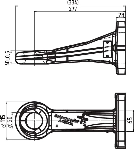 Scharmüller - 00652420A90 - Abschleppoese mit Flansch 50 mm