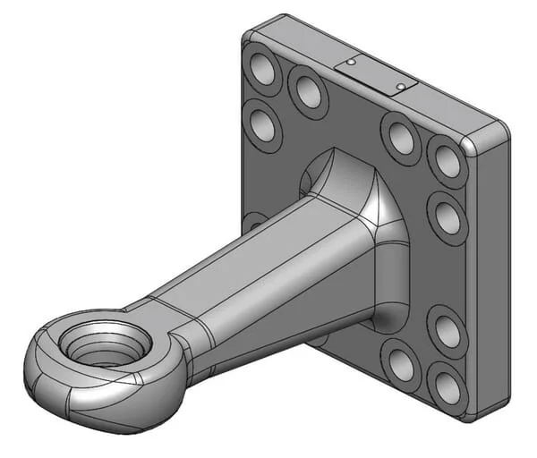 Scharmüller - 00665210A02 - Abschleppöse Durchmesser 40mm 160x160 Mit Buchse ISO 5692-2