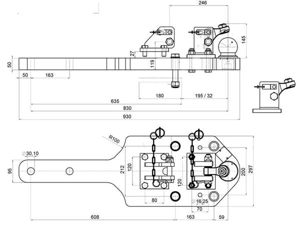 Scharmüller - 0096031330A11 - Tragplatte 80 mm