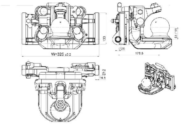 Scharmüller - 05632533A02 - Kugelkupplungskopf K80 325mm