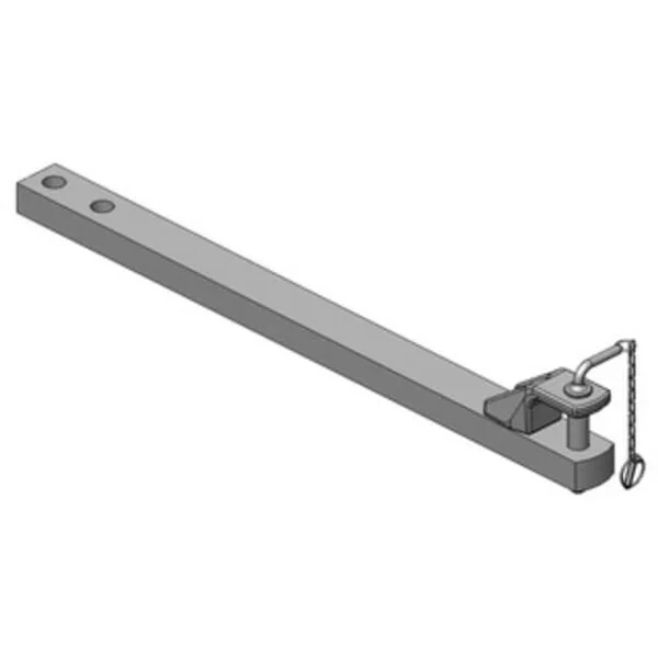 Scharmüller - 108209600A02 - Deichsel 80x50 L1170mm Kat. 2 Diameter 31,5mm