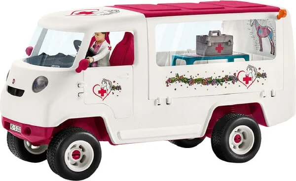 Schleich - 42370SCH - Mobile Tierarztstation Mit Fohlen