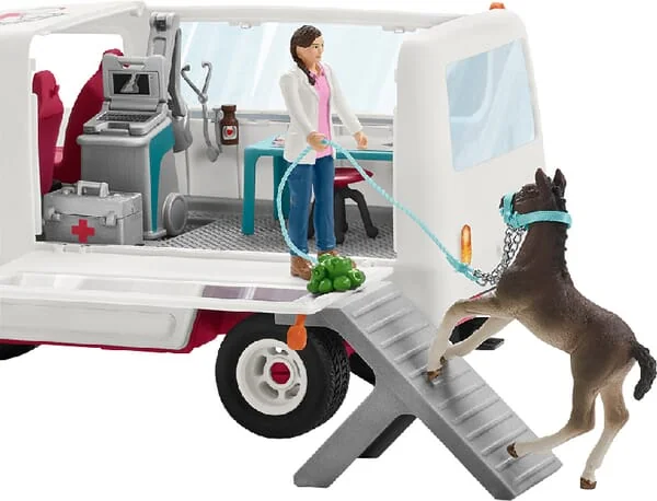 Schleich - 42370SCH - Mobile Tierarztstation Mit Fohlen