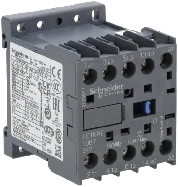 Schneider electric - LC1K0910B7 - Magnetischer Schuetz, 9A, 4kW