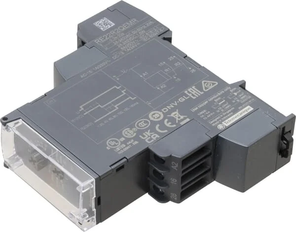 Schneider Electric - RE22R2QEMR - Stern-Dreieck-Schaltuhr, 24-240V AC/DC, 0-30s
