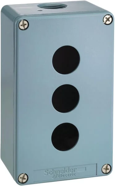 Schneider Electric - XAPD2203 - Drucktastenbox, Metall 3 Loecher