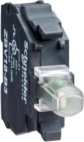 Schneider Electric - ZBVM1 - LED-Element, 230-V AC Weiss