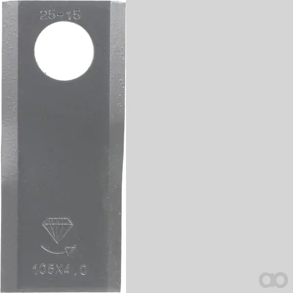 Schumacher - 0110349GKR - Maehwerk-Messer Links 107x45x4mm Bohrung Diameter 21mm Passend Fuer Gyrland 25er Packung