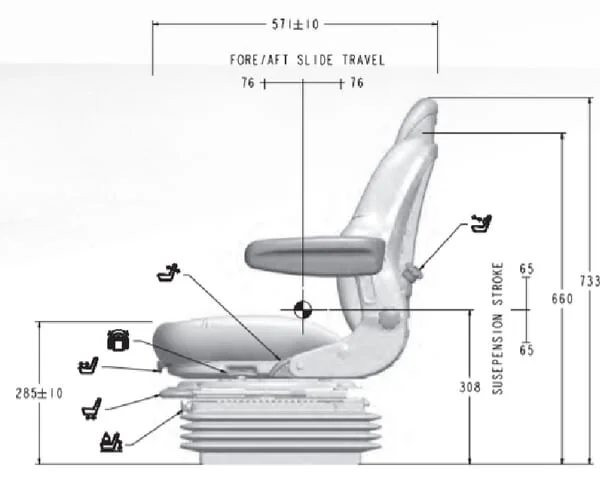 Sears - AS3030D - Sitz mit Luftfederung