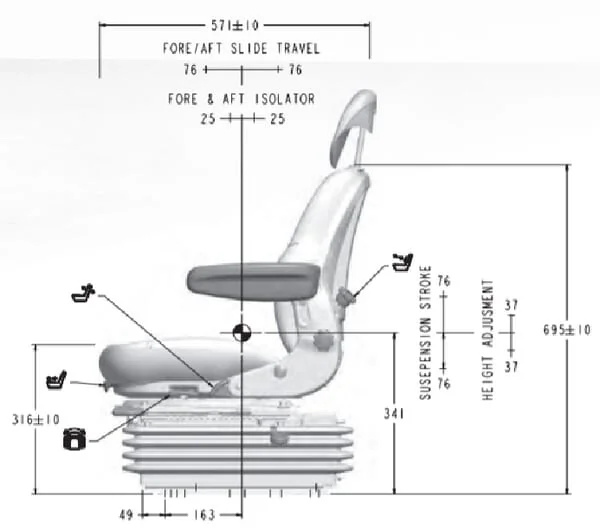 Sears - AS3045A - Sitz mit Luftfederung