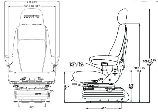 Sears - AS8570 - Luftgefederter Sitz
