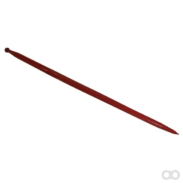 SHW - FT25 - Laderzinke, Gerade, Vierkantprofil 44x820 mm, Mit Spitzzinke Und M28x1,5 mm Mutter, Rot