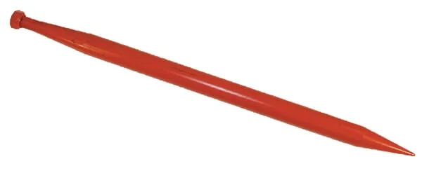 SHW - FT29 - Laderzinke, Gerade, Rundprofil 50x980 mm, Spitzzinke Mit M28x1,5 mm Mutter, Rot