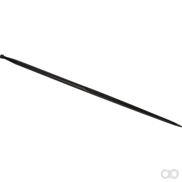SHW - FT58 - Ladergabel, Gerade, Quadratprofil 44x980mm, Mit Spitze Und M30x2mm Mutter, Rot