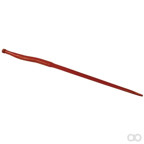 SHW - KT11 - Silagegabel, Abgewinkelt: 38mm Sternprofil 36x1000mm, Spitze Mit M20x1.5mm Mutter, Rot
