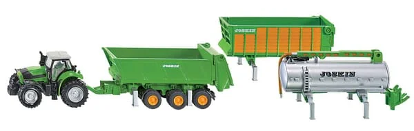 Siku - S01848 - Deutz-Fahr Mit Komplettem Joskin-Anhaenger
