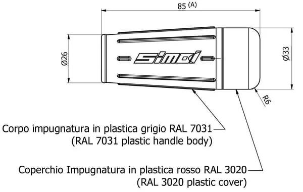 Simol - STR1311 - Griff 13mm PVC