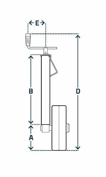 Simol - STRZB405 - Stuetzrad mit Tiefeneinstellung