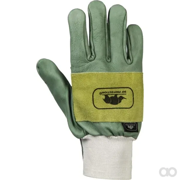 SIP - 2SA39 - Handschuhe Grün Leder Größe 9/L 2SA3 Forstwirtschaft