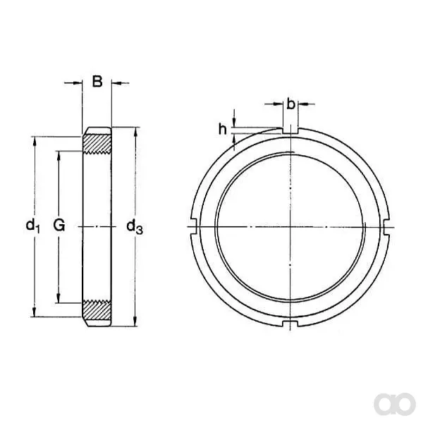 SKF - 7500KM06 - Kontermutter