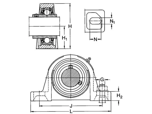 SKF - 7500SY25TR - Gehaeuseeinheit