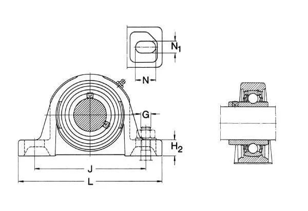 SKF - 7500SY35TF - Lagerblock SY