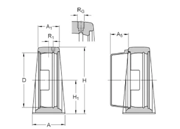 SKF - 7500SY504M - Stehlagergehaeuse Modell
